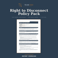 Right to Disconnect Policy Template | Australian Fair Work | Editable Word Pack