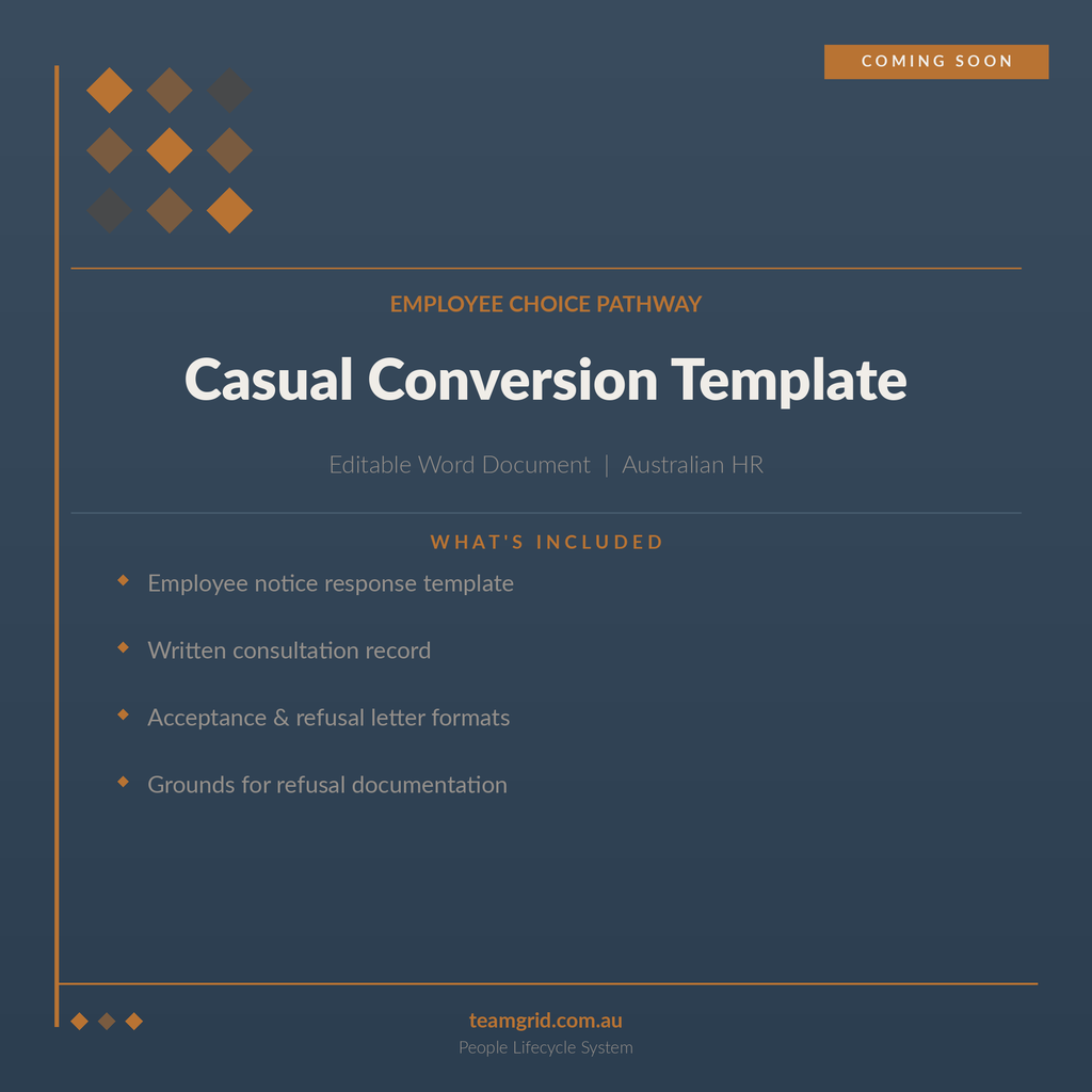 Casual to Permanent Conversion Template — Employee Choice Pathway